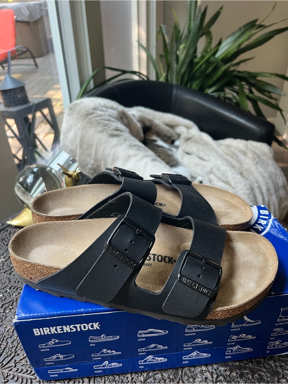 🖤BIRKENSTOCK ARIZONA SANDALS IN BLACK 40 9 - Picture 7 of 12